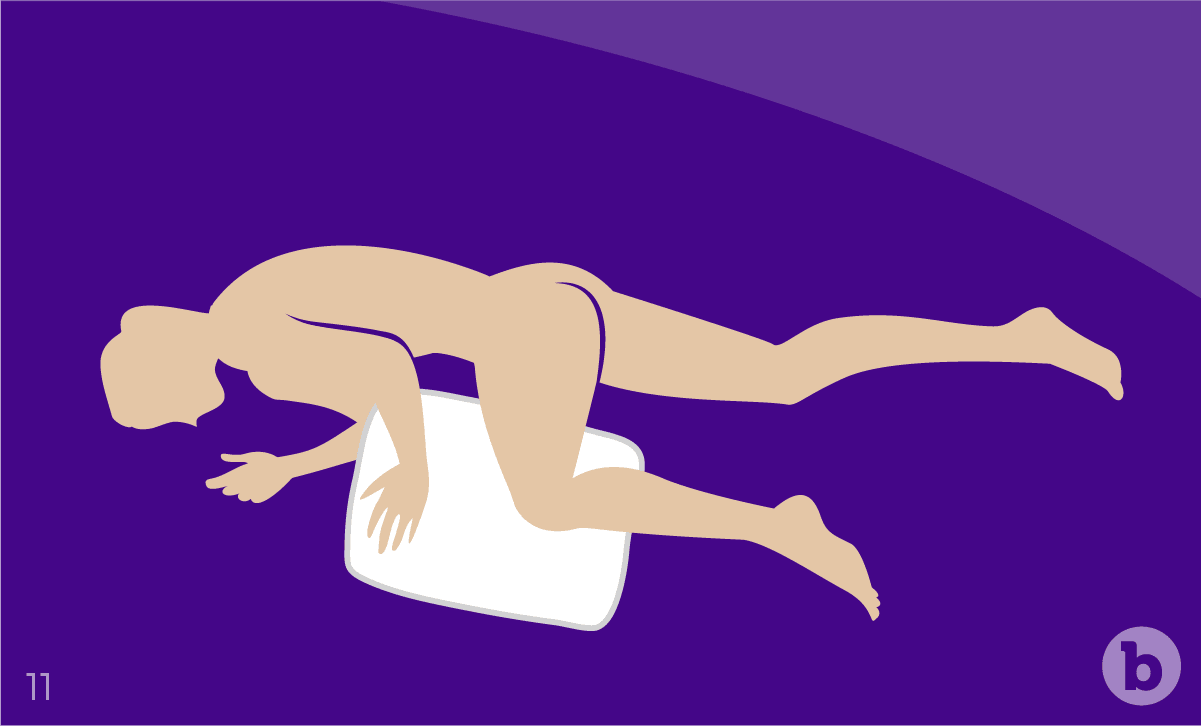 Lying down on your side is a great position for anal sex, especially for people with back and knee pains