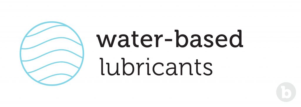 Water based lube works great with sex toys, it's easy to clean and rinse away.