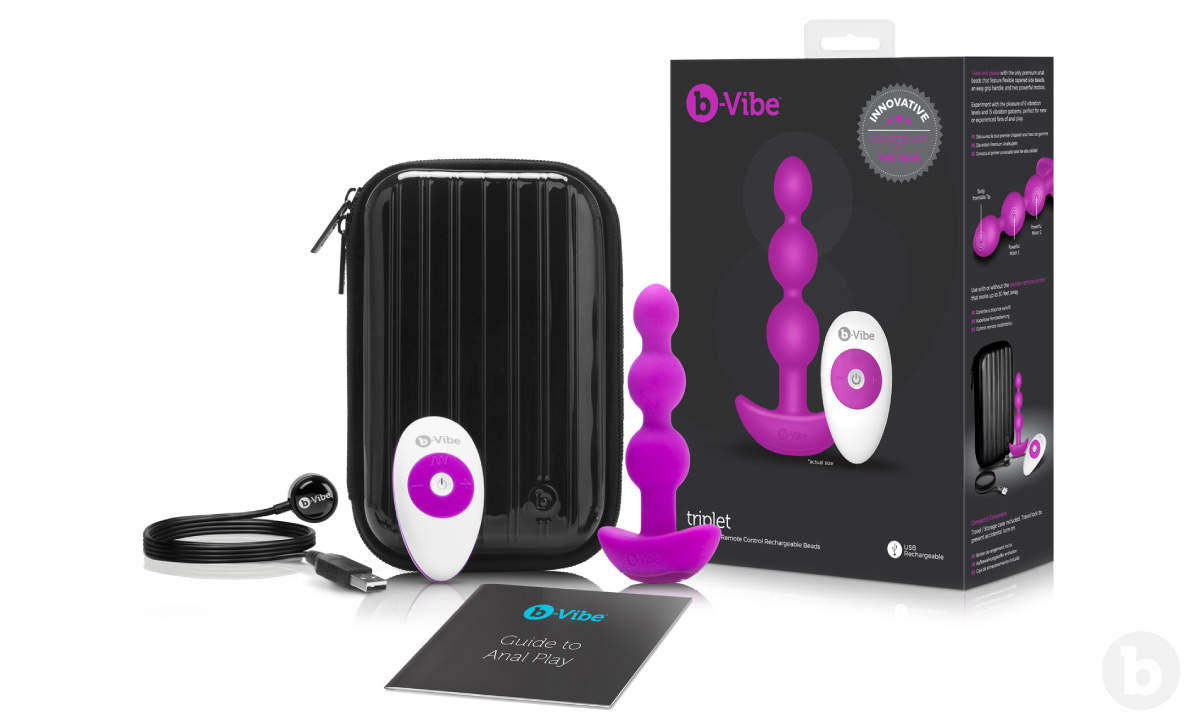 b-Vibe Triplet Vibrating Anal Beads