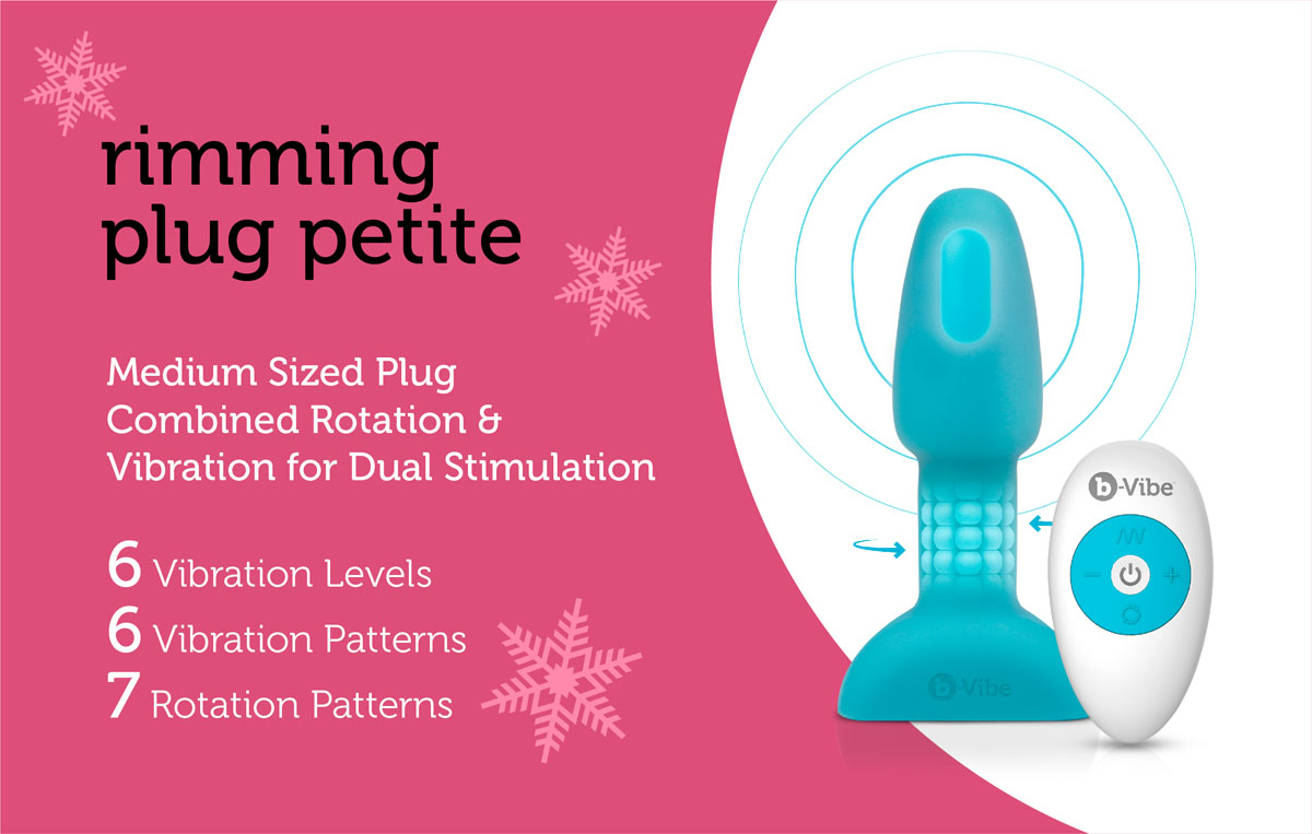 The Rimming Plug Petite is the smaller version of b-Vibe Rimming Plug 2