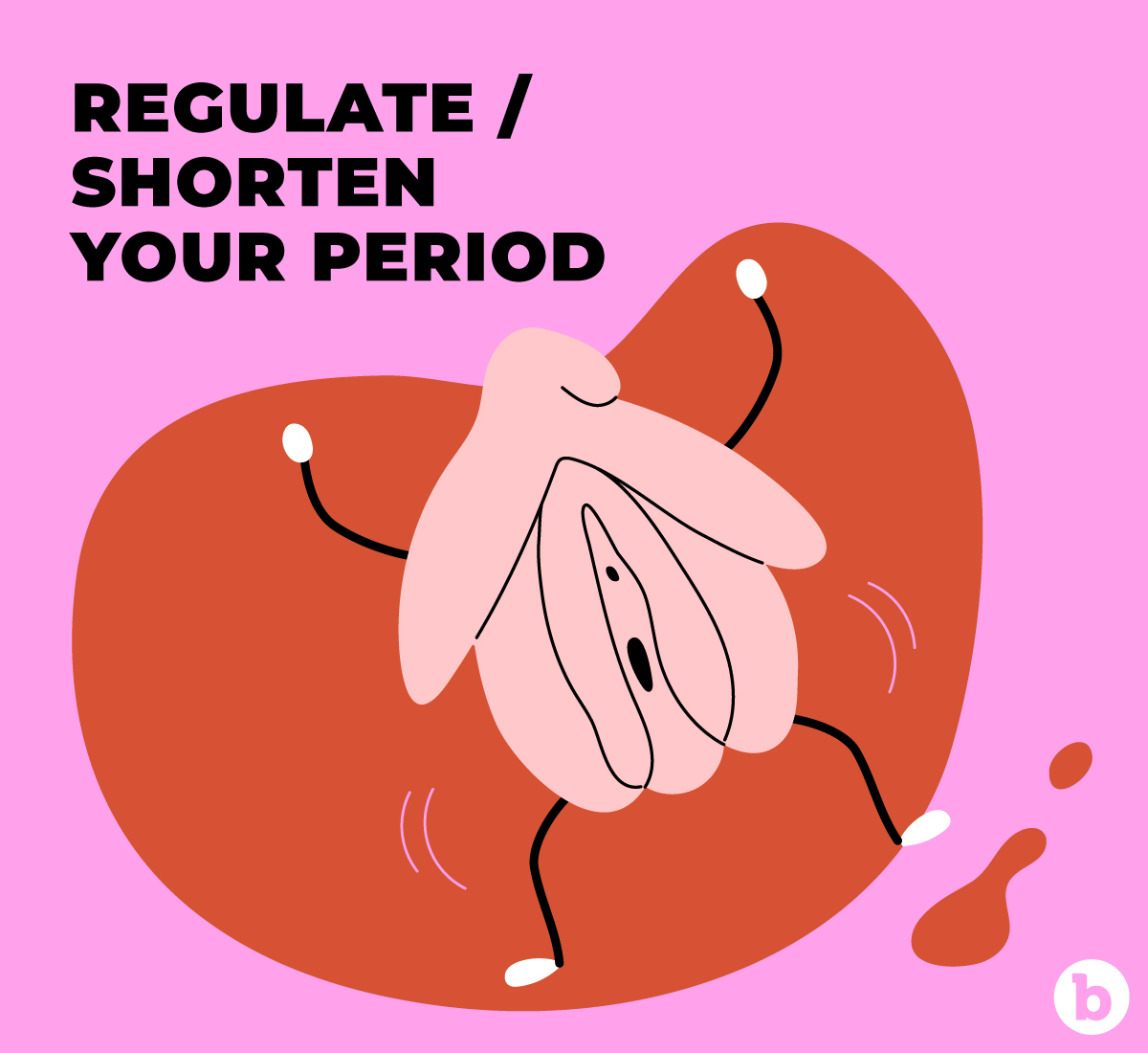 Sexual pleasure can help regulate and even shorten your period