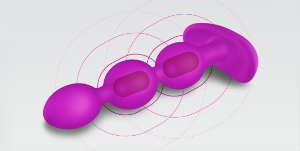 The b-Vibe Triplet are the only vibrating anal beads to incorporate two powerful motors