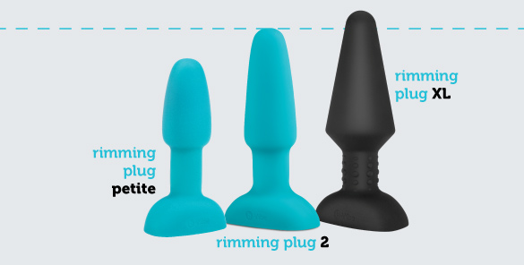 b-Vibe Rimming Plug is available for purchase in a petite, intermediate, and XL size